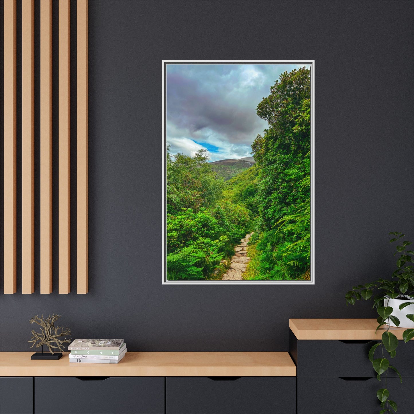 Torc Trail Matte Canvas, Framed (Multi-color)