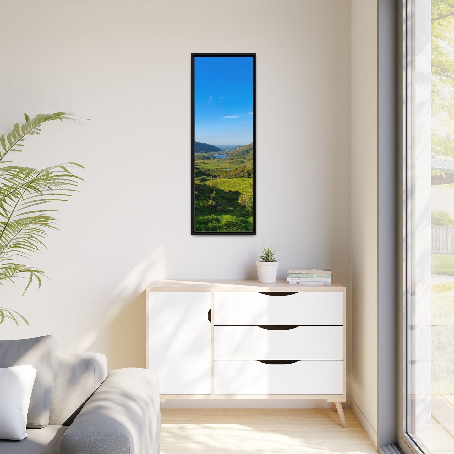 Beautiful Ladies View Matte Canvas, Framed (Multi-color)