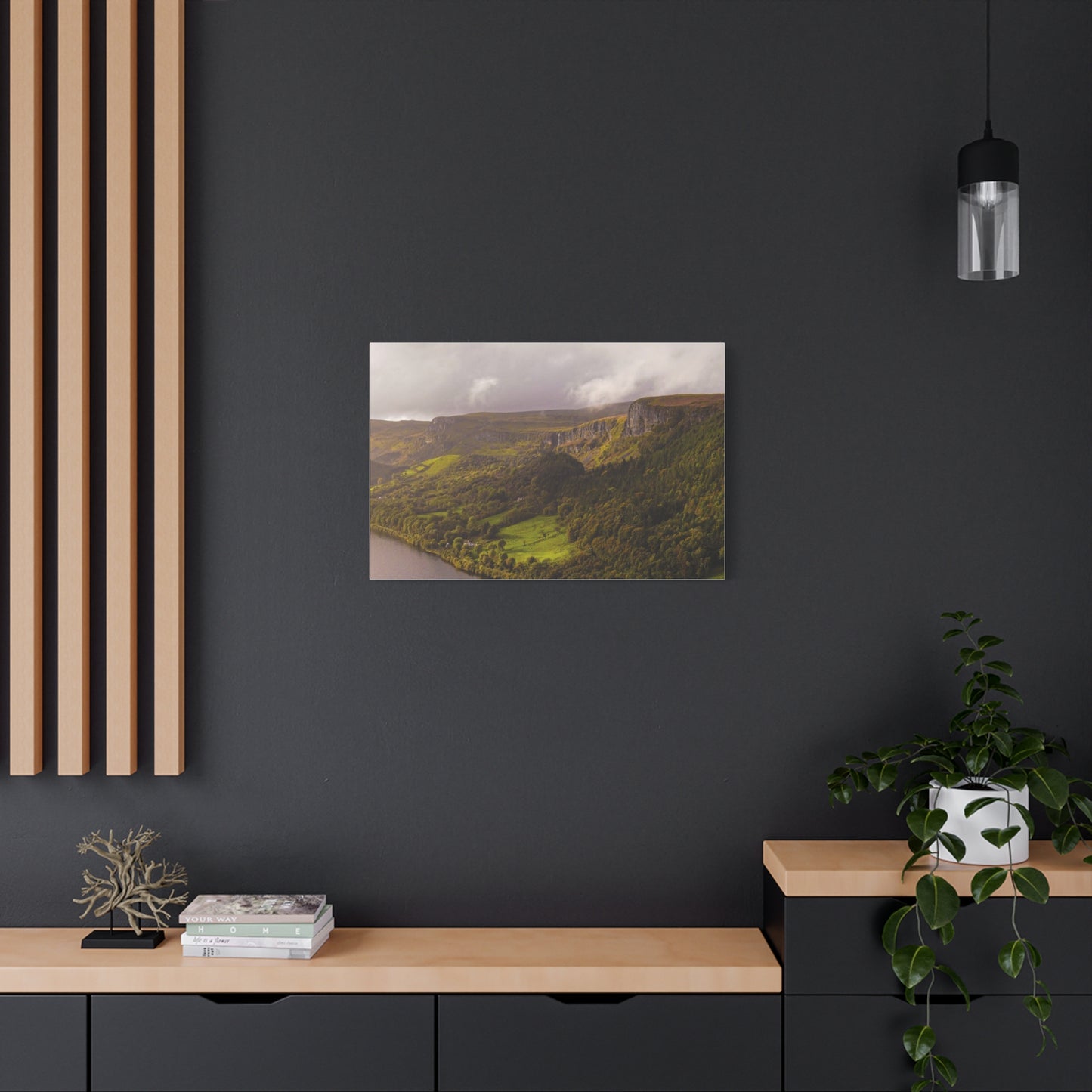 Sruth in Aghadh an Aird or The devil's Chimney Matte Canvas, Stretched, 1.25"