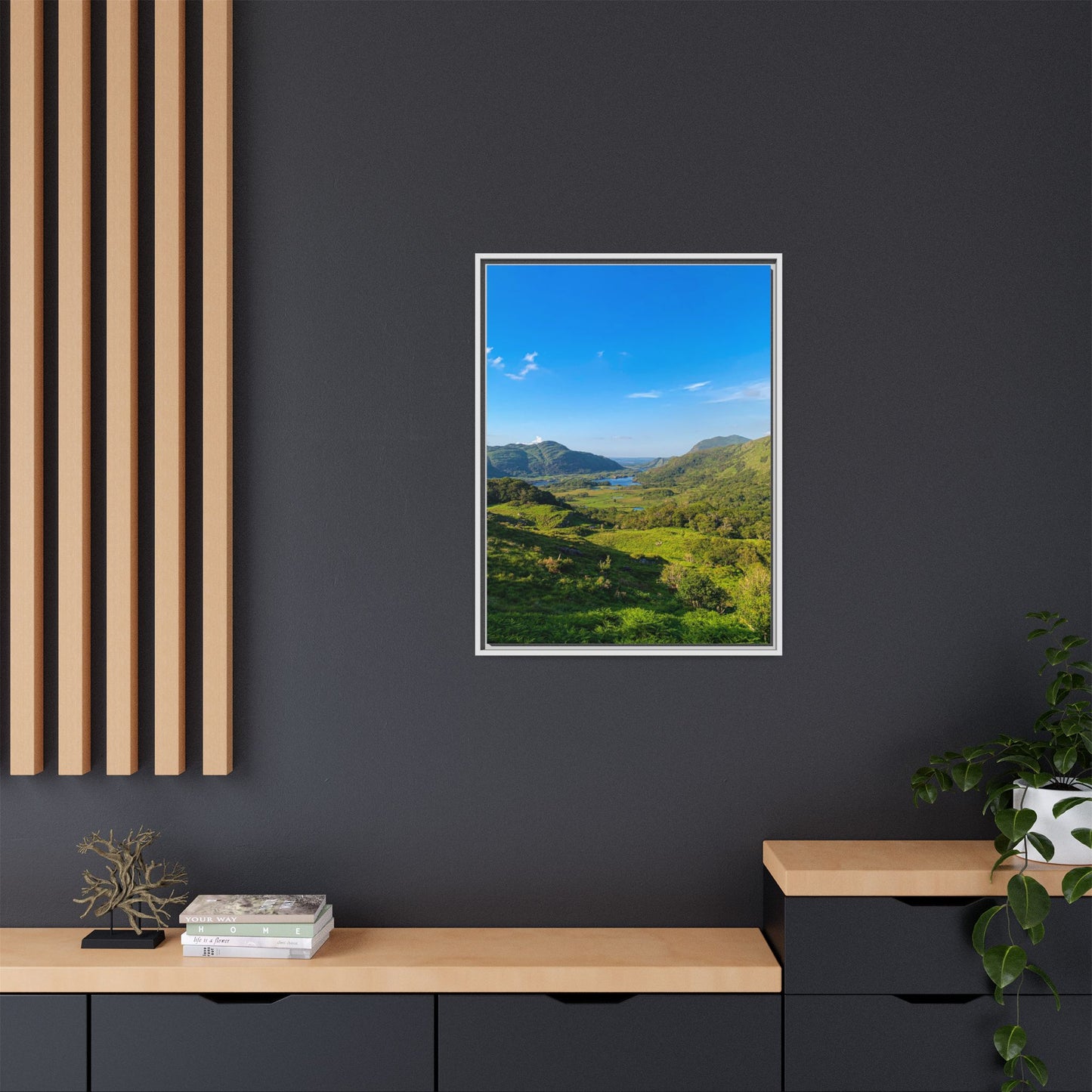 Beautiful Ladies View Matte Canvas, Framed (Multi-color)