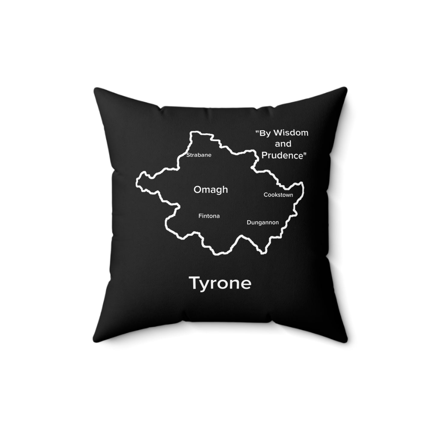 Tyrone Spun Polyester Square Pillow Black Edition 2 Sizes