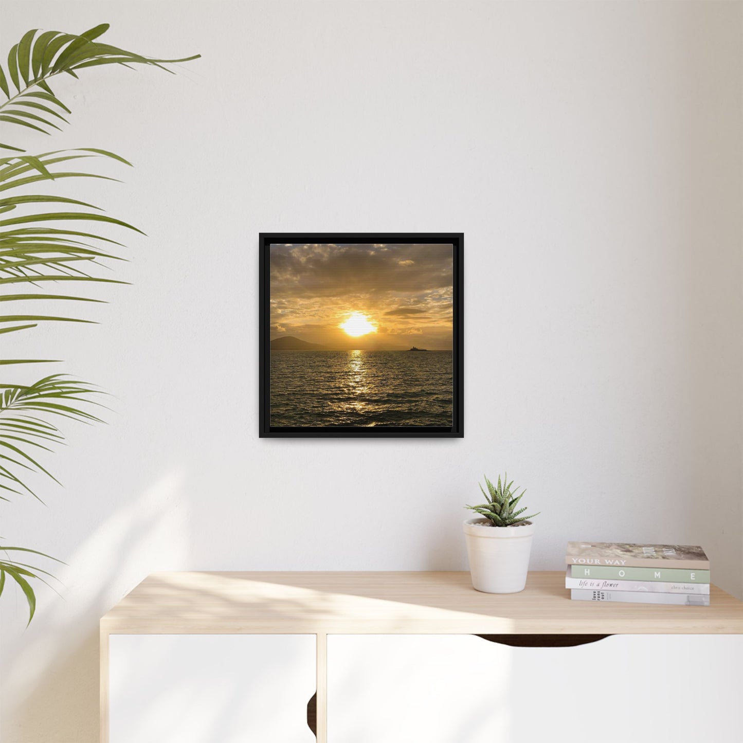 Sunset in Fenit Matte Canvas, Framed (Multi-color)