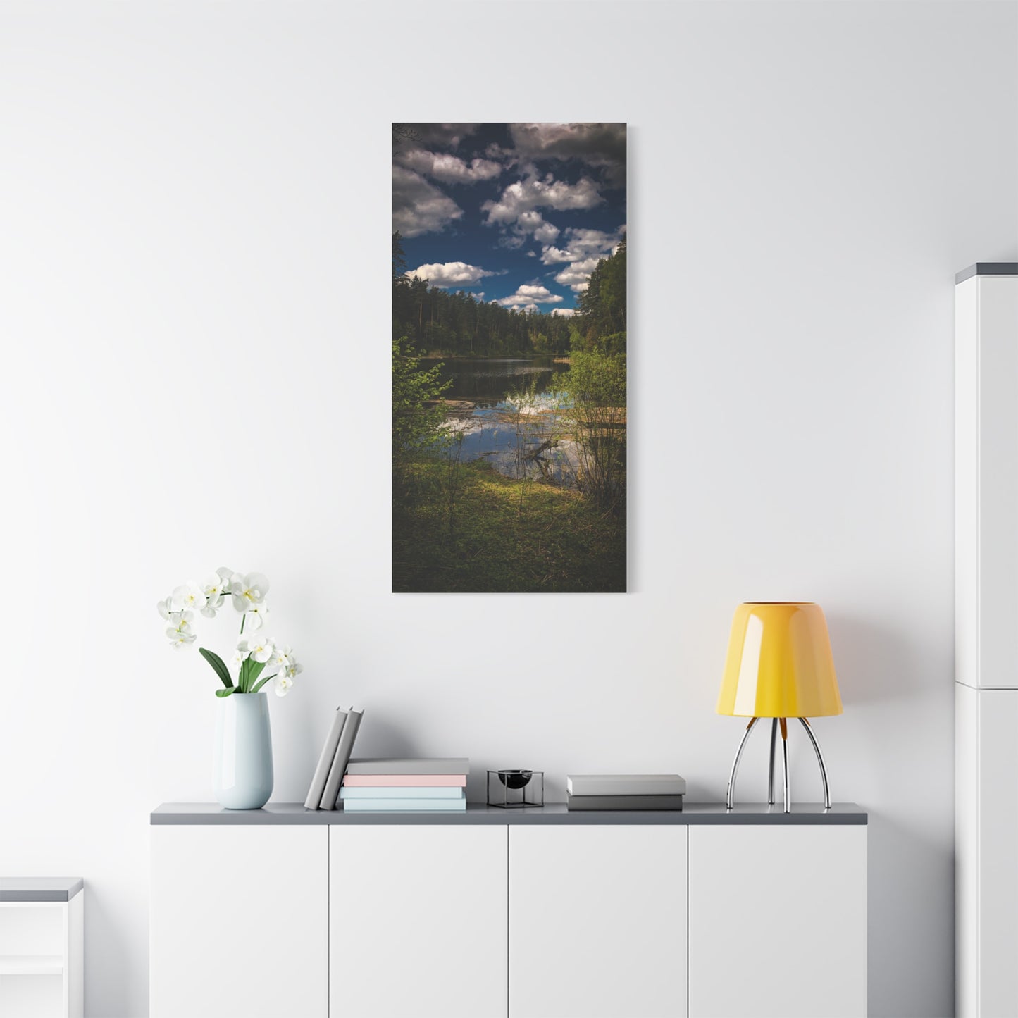 Vilnius Lake, Lithuania Matte Canvas, Stretched, 1.25"
