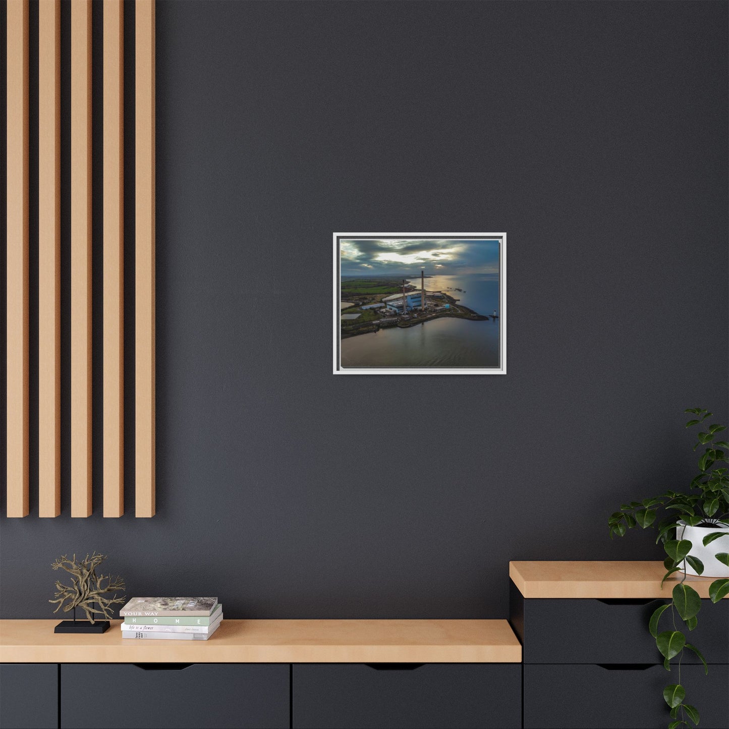 Target Power Station Matte Canvas, Framed (Multi-color)