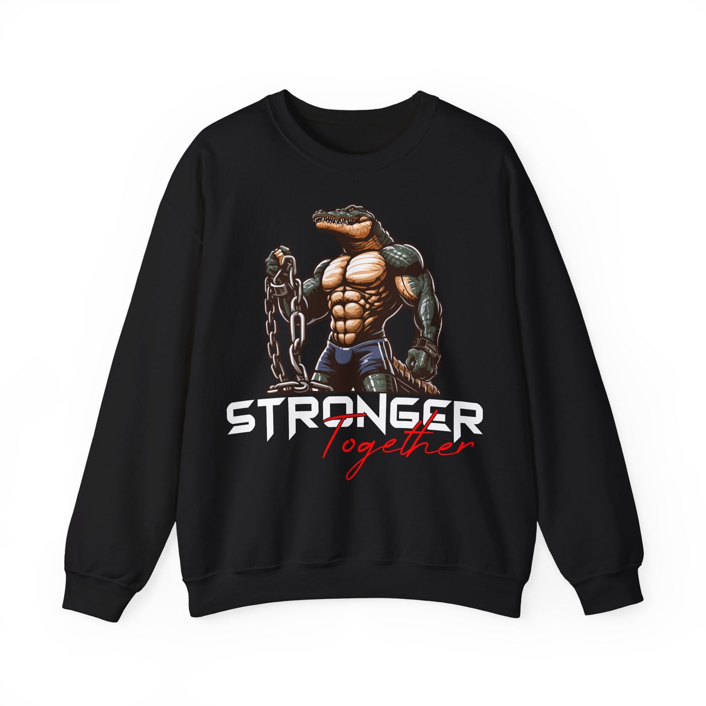 Stronger Together Unisex Heavy Blend™ Crewneck Sweatshirt - Motivational Fitness Gear
