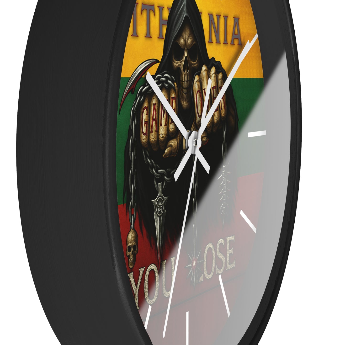 Lithuania Wall Clock Art "You lose"