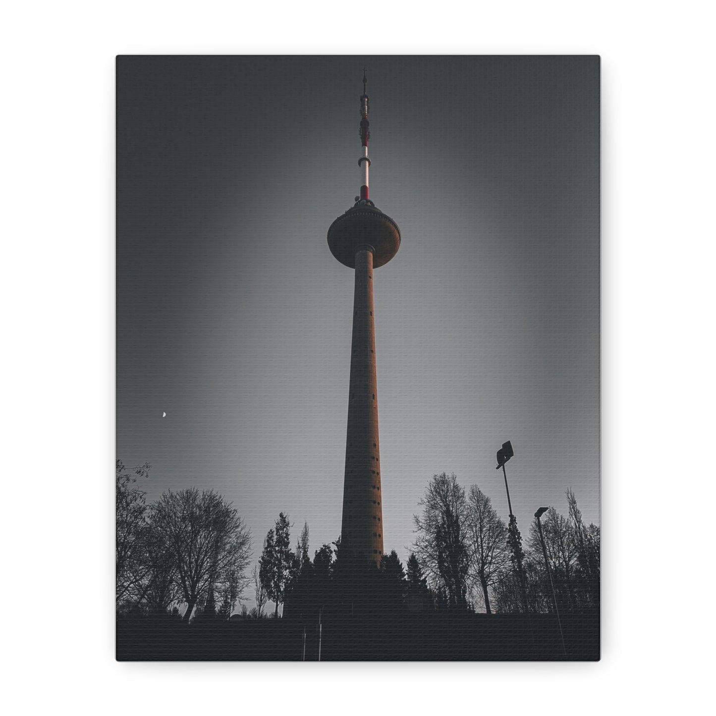 Vilnius TV Tower Matte Canvas, Stretched, 1.25"