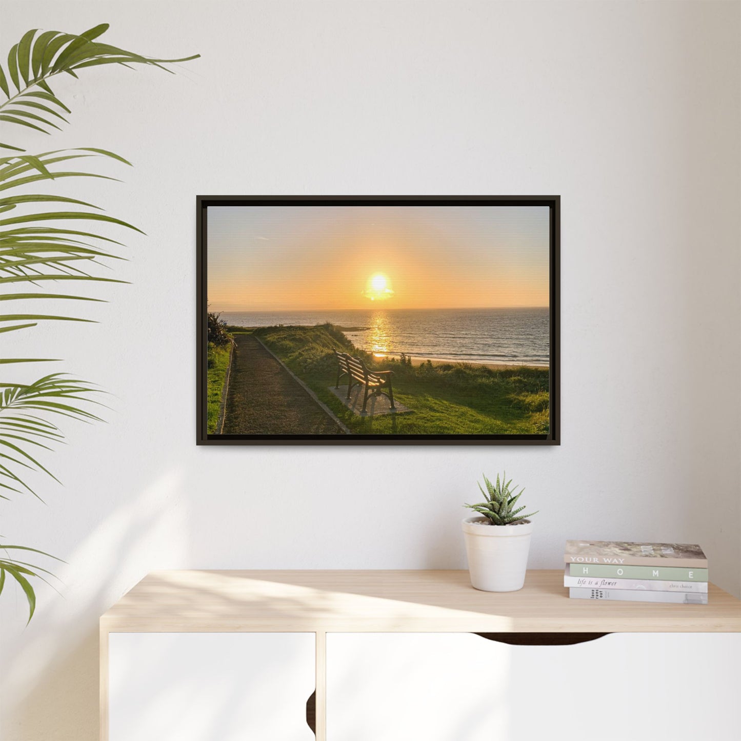 Sunset in Ballybunion 2 Matte Canvas, Framed (Multi-color)