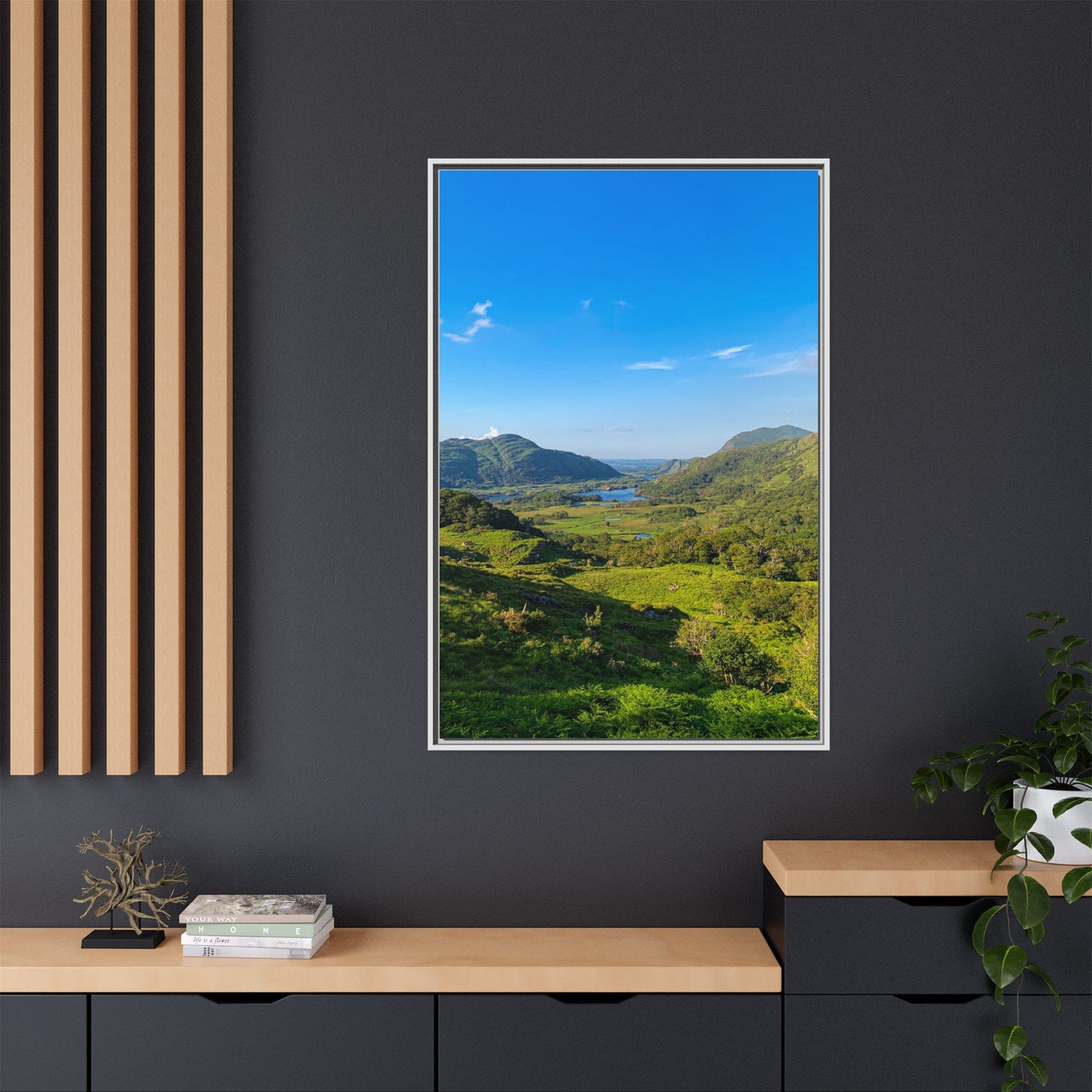 Beautiful Ladies View Matte Canvas, Framed (Multi-color)