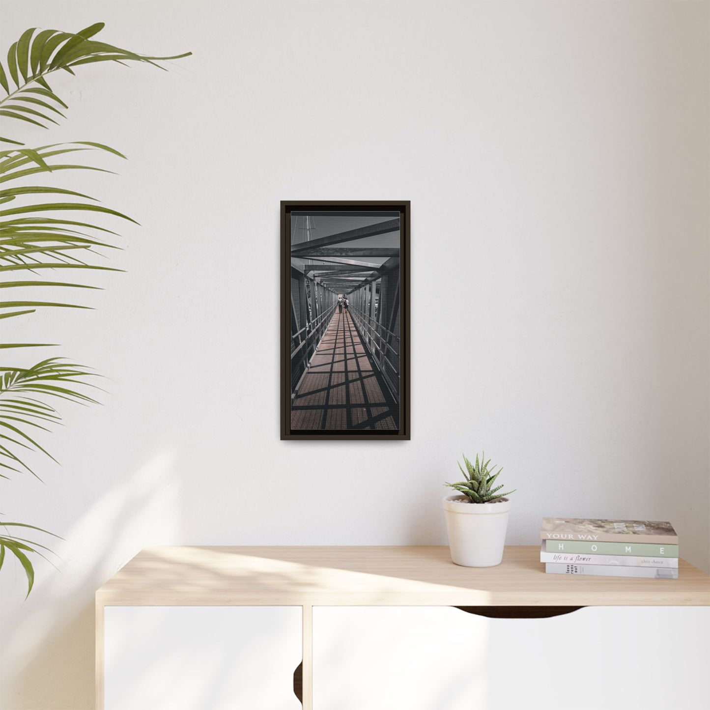 Dingle Pier Matte Canvas, Framed (Multi-color)