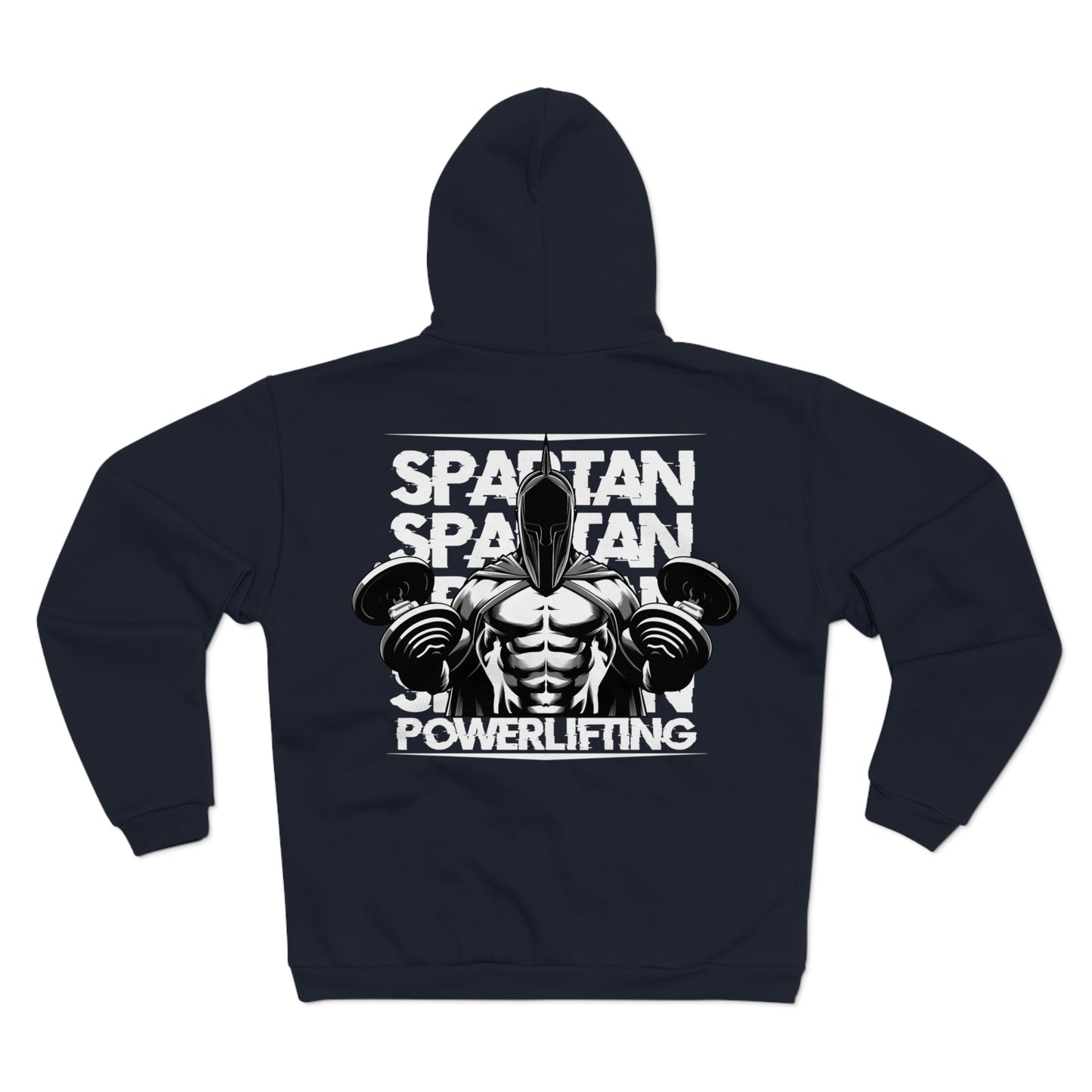 Spartan Powerlifting Unisex Hooded Zip Sweatshirt