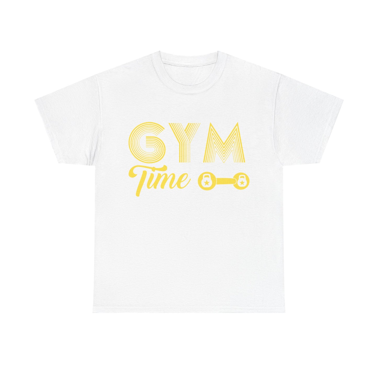 Gym Time Unisex Heavy Cotton Tee - Perfect for Fitness Lovers