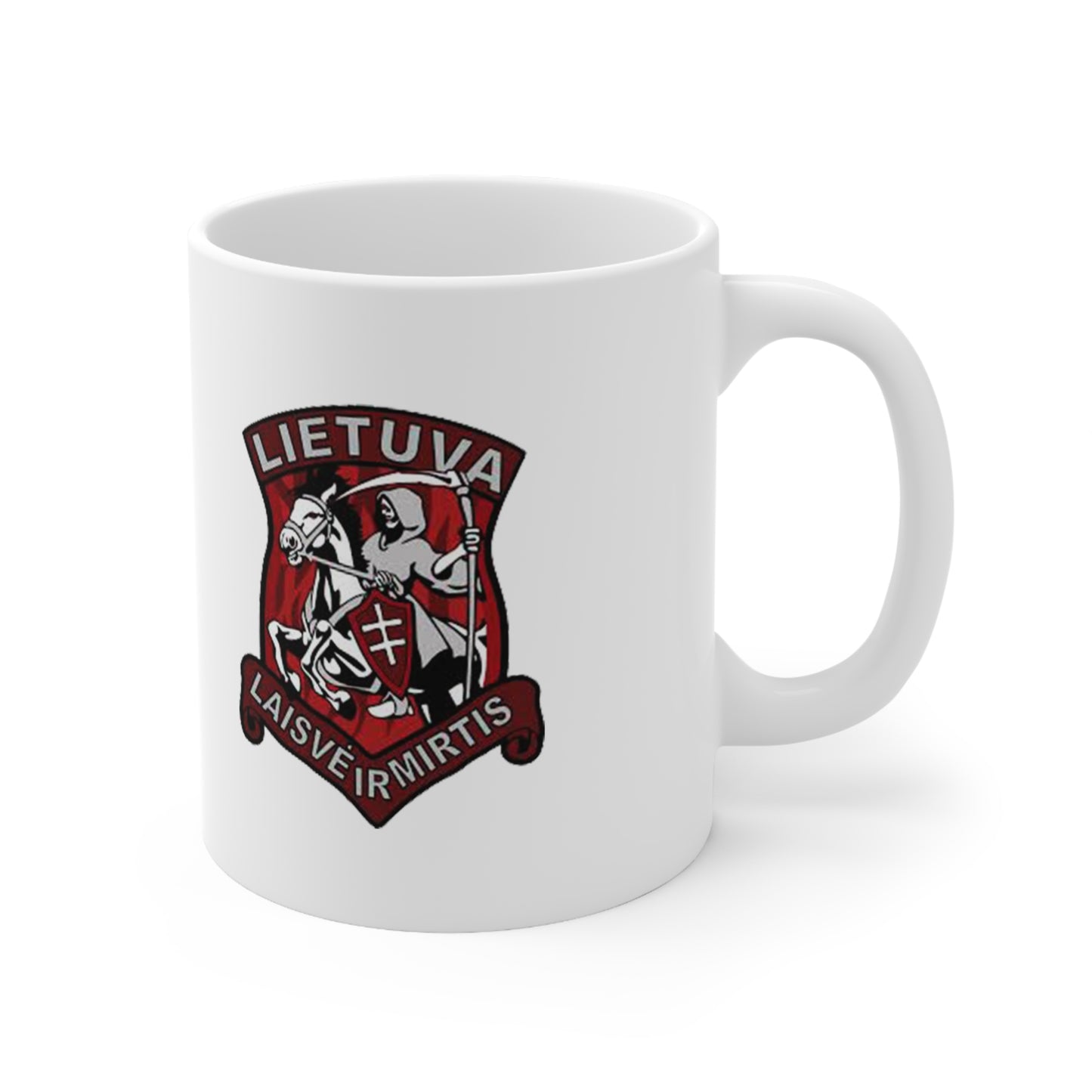 Lietuva "Laisve ir Mirtis" Ceramic Coffee Mugs - 11oz & 15oz Custom Cups