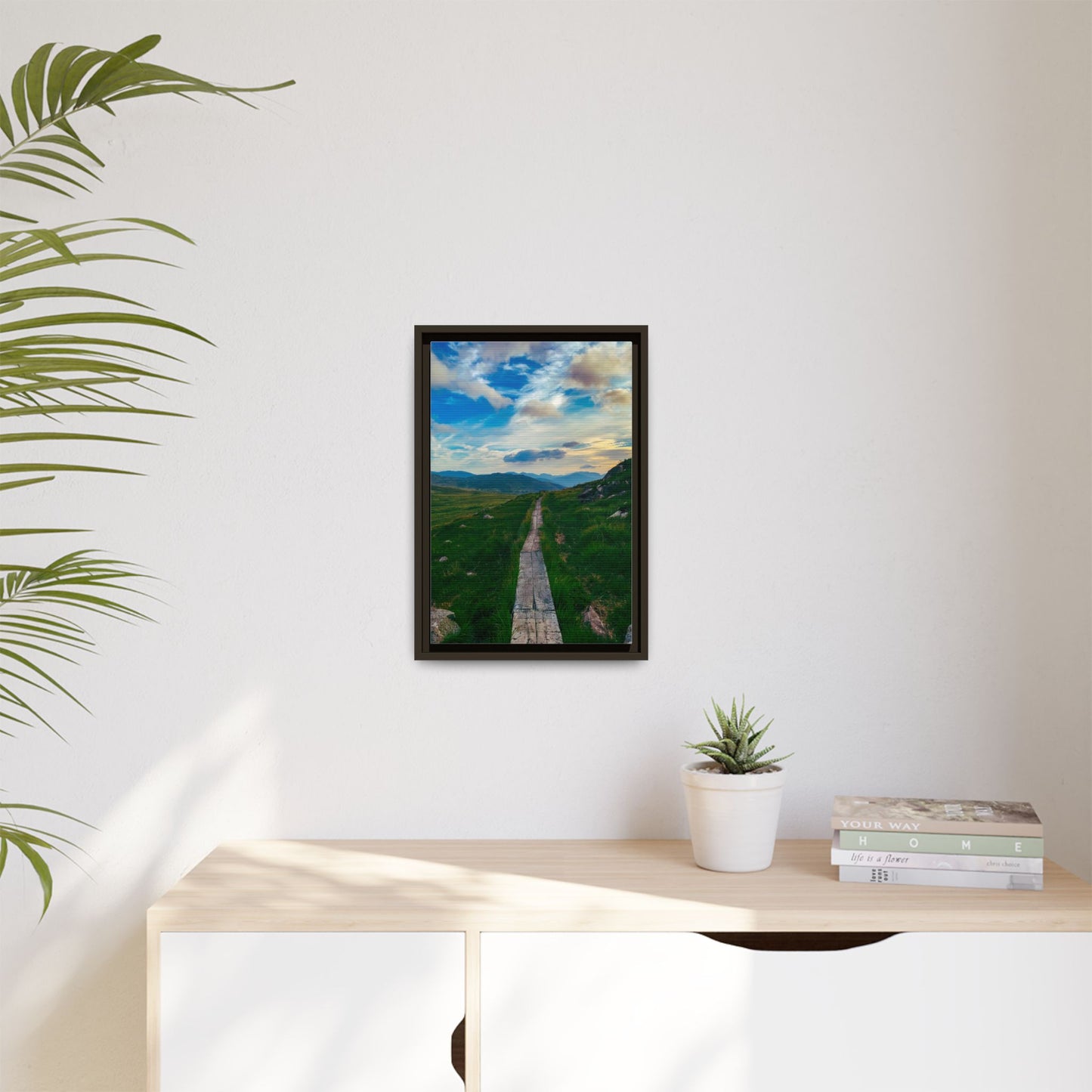 Torc Mountain Trail Matte Canvas, Framed (Multi-color)