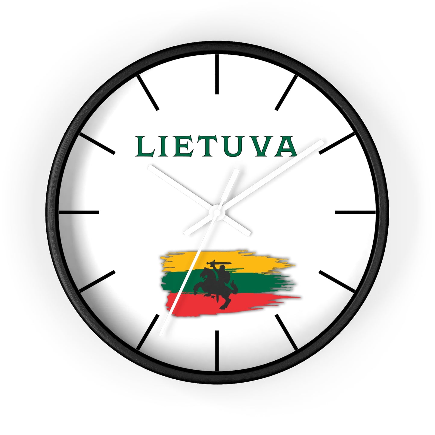 Lietuva Wall Clock - Stylish Home Decor for Lithuania Pride