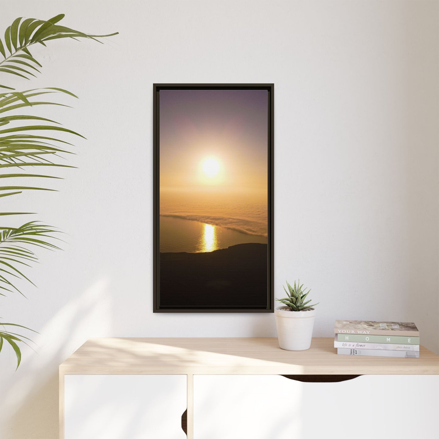 Sunset on Mount Brandon Matte Canvas, Framed (Multi-color)