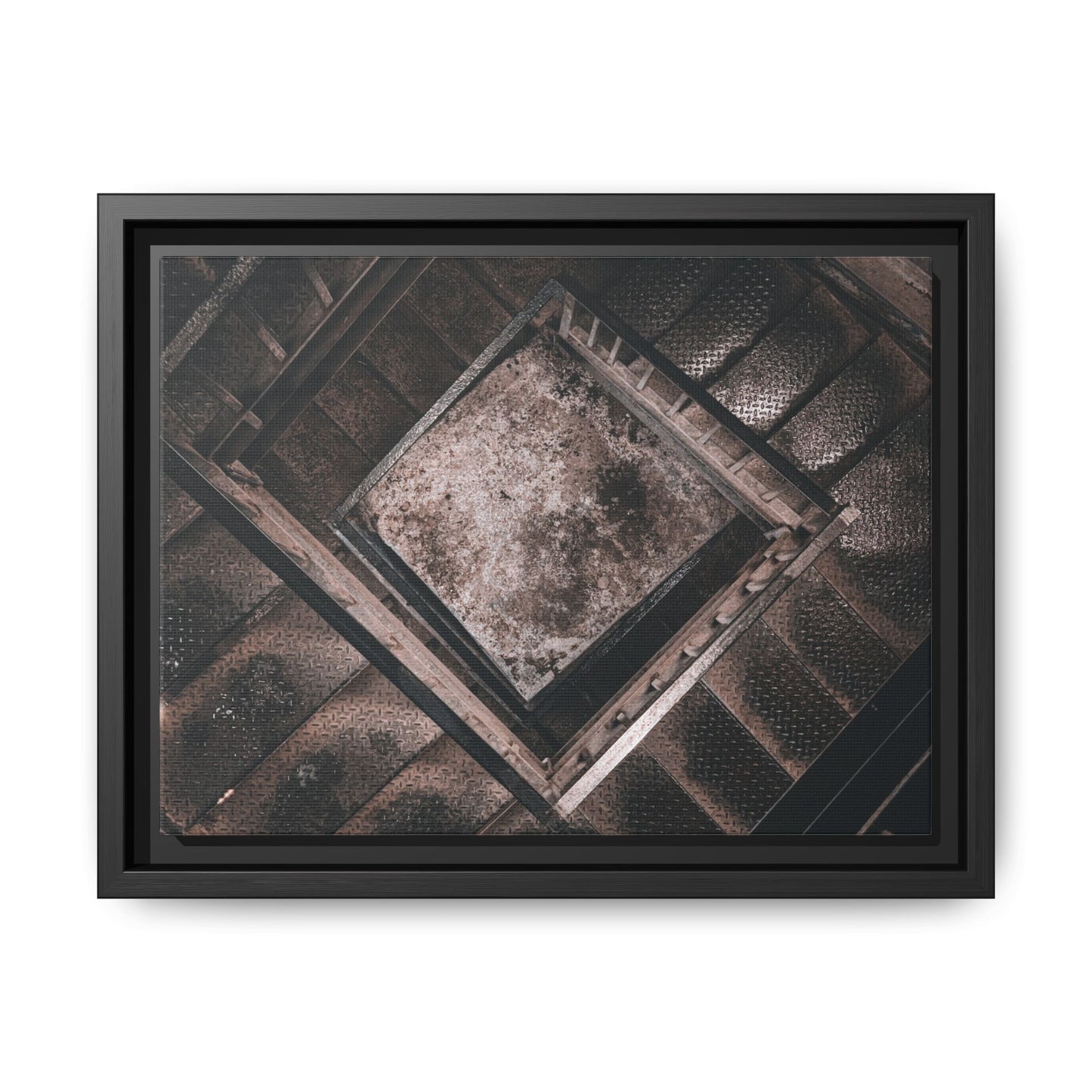 Stairs To Demon World Matte Canvas, Framed (Multi-color)