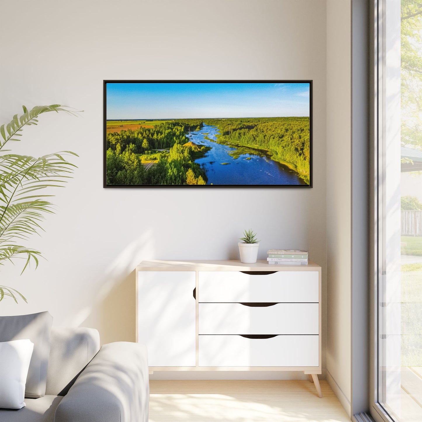 Zagares Lake Matte Canvas, Framed (Multi-color)