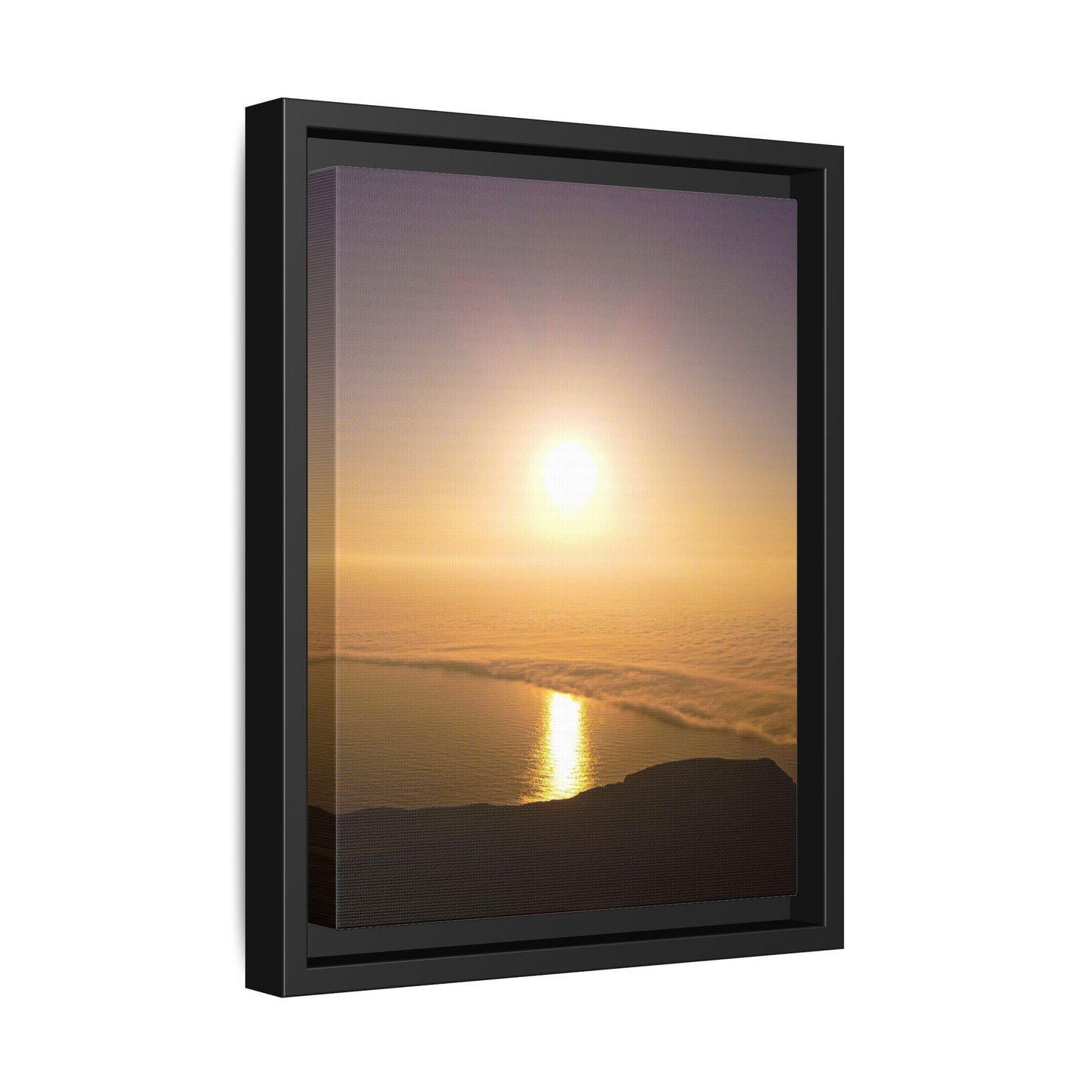 Sunset on Mount Brandon Matte Canvas, Framed (Multi-color)