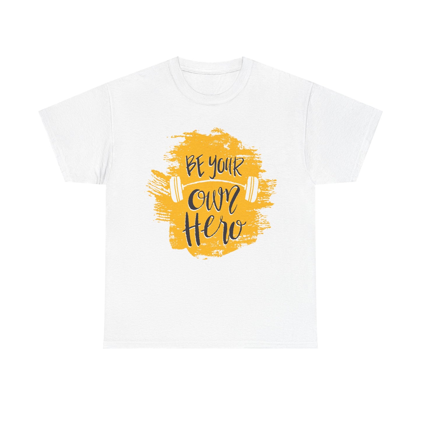 Be Your Own Hero Unisex Heavy Cotton Tee - Motivational Fitness Shirt