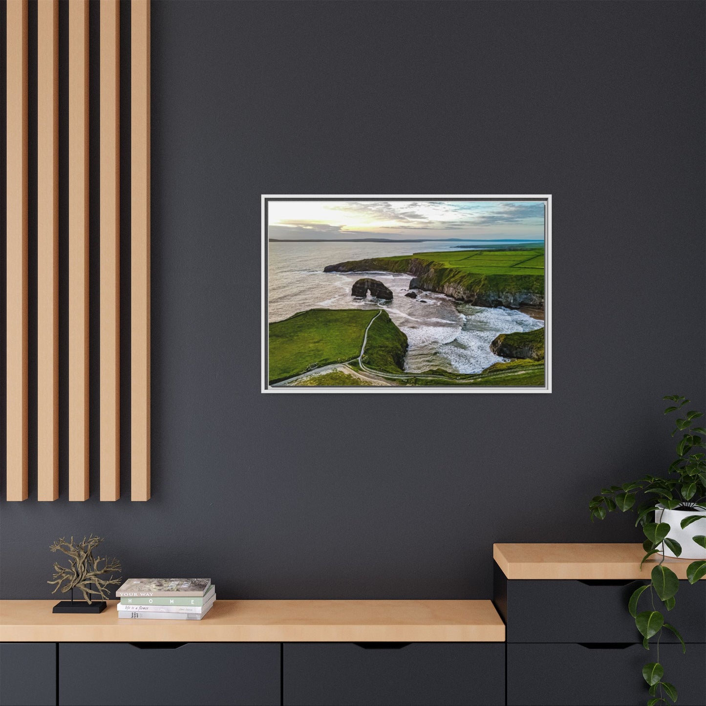 Virgin Rock Matte Canvas, Framed (Multi-color)
