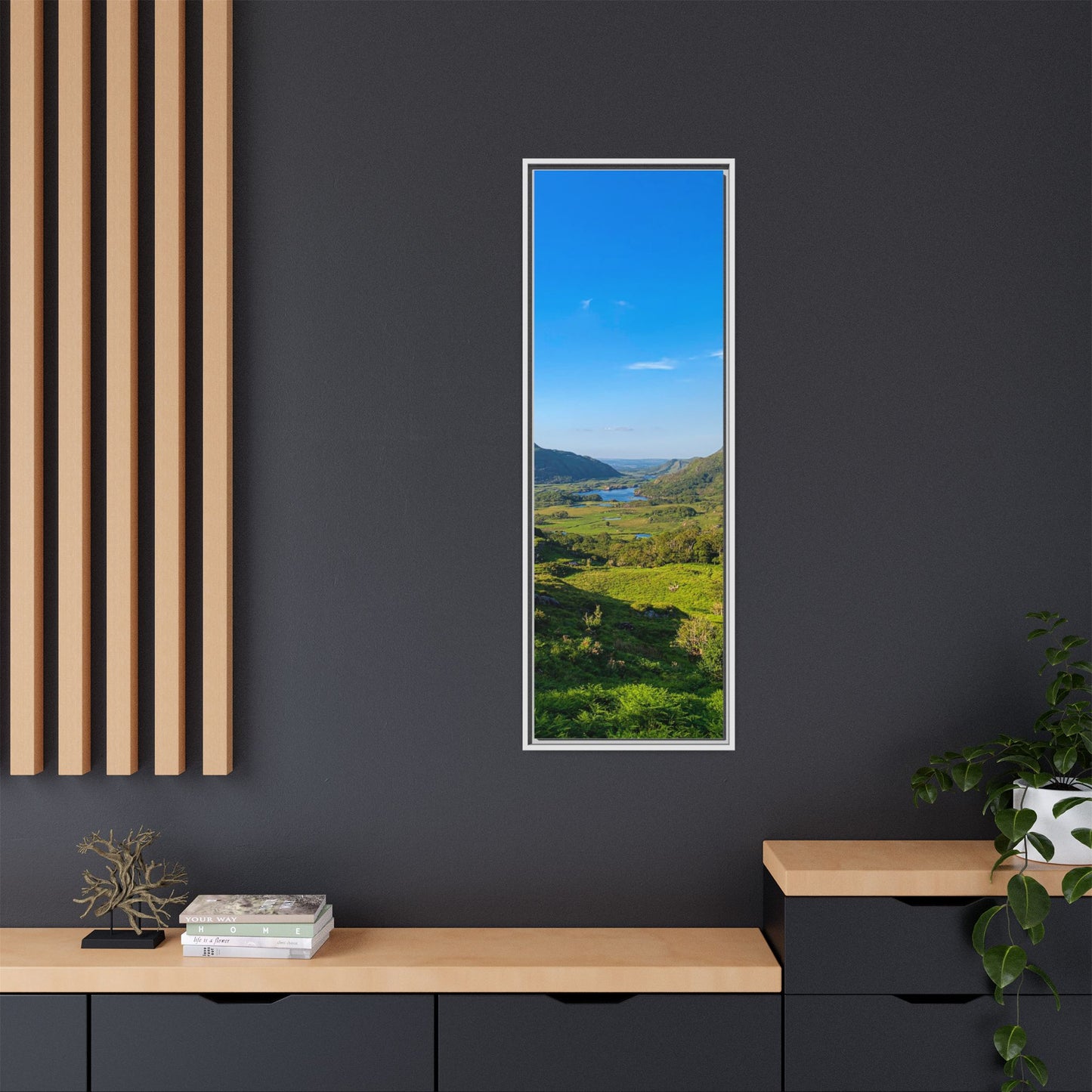 Beautiful Ladies View Matte Canvas, Framed (Multi-color)