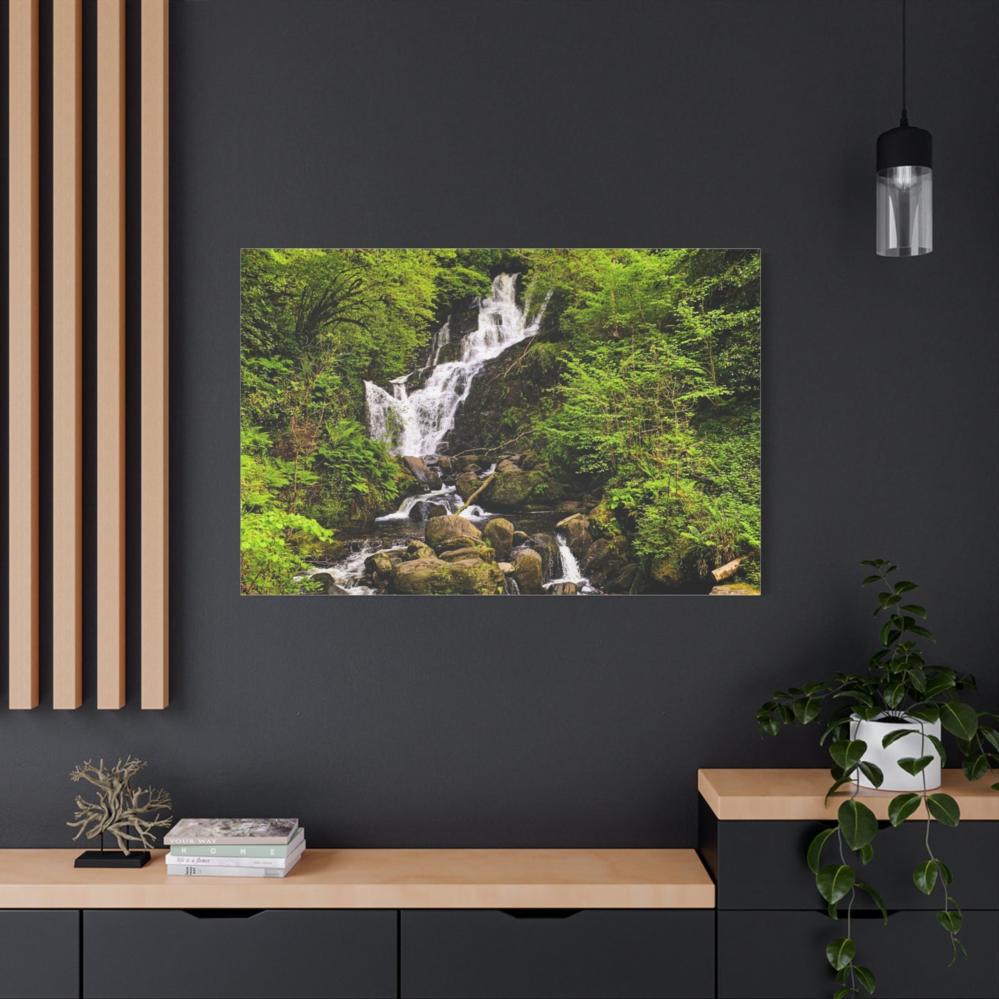 Torc waterfall Matte Canvas, Stretched, 1.25"