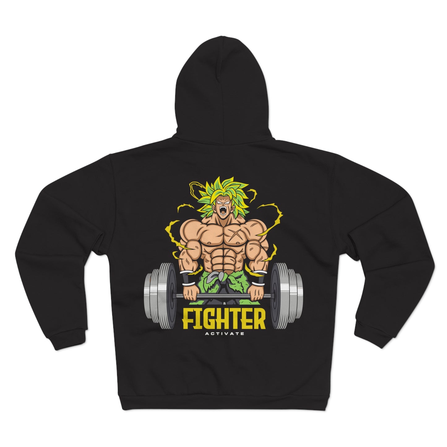 Fighter Activate Unisex Hooded Zip Sweatshirt - Perfect for Fitness Enthusiasts