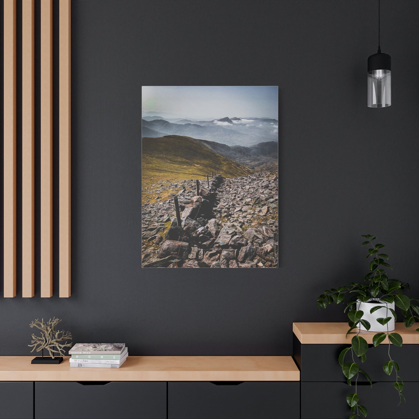 Wall in Mountains Matte Canvas, Stretched, 1.25"