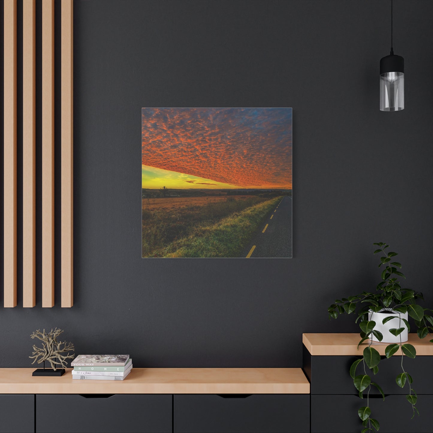 Cloudy Sunset Matte Canvas, Stretched, 1.25"