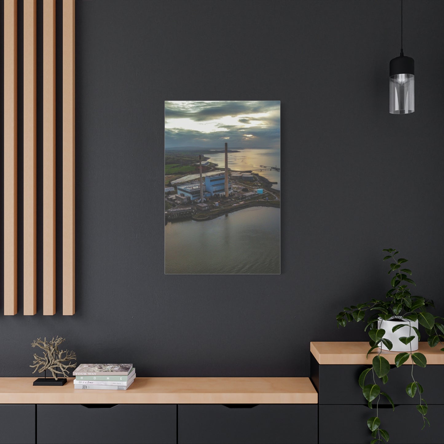 Tarbert Power Station Matte Canvas, Stretched, 1.25"