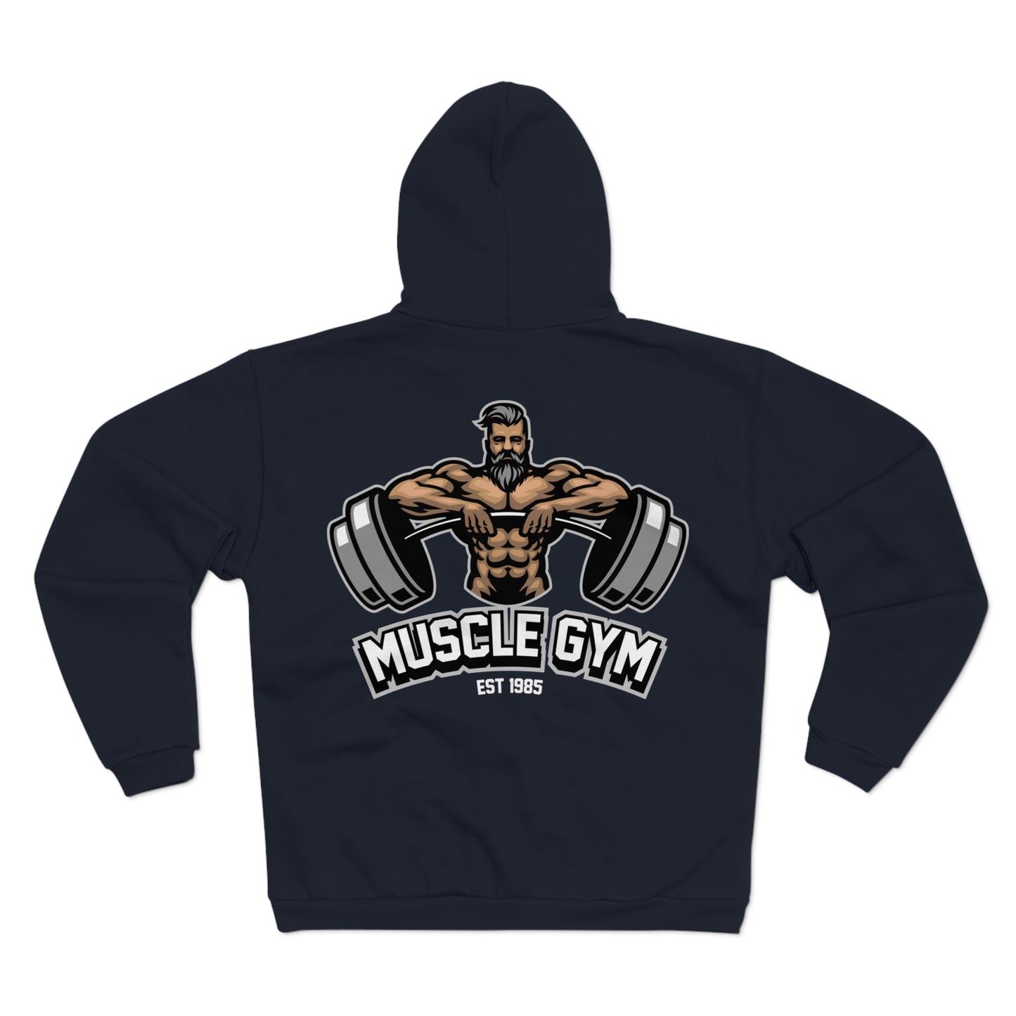Muscle Gym Unisex Hooded Zip Sweatshirt – Perfect for Fitness Enthusiasts