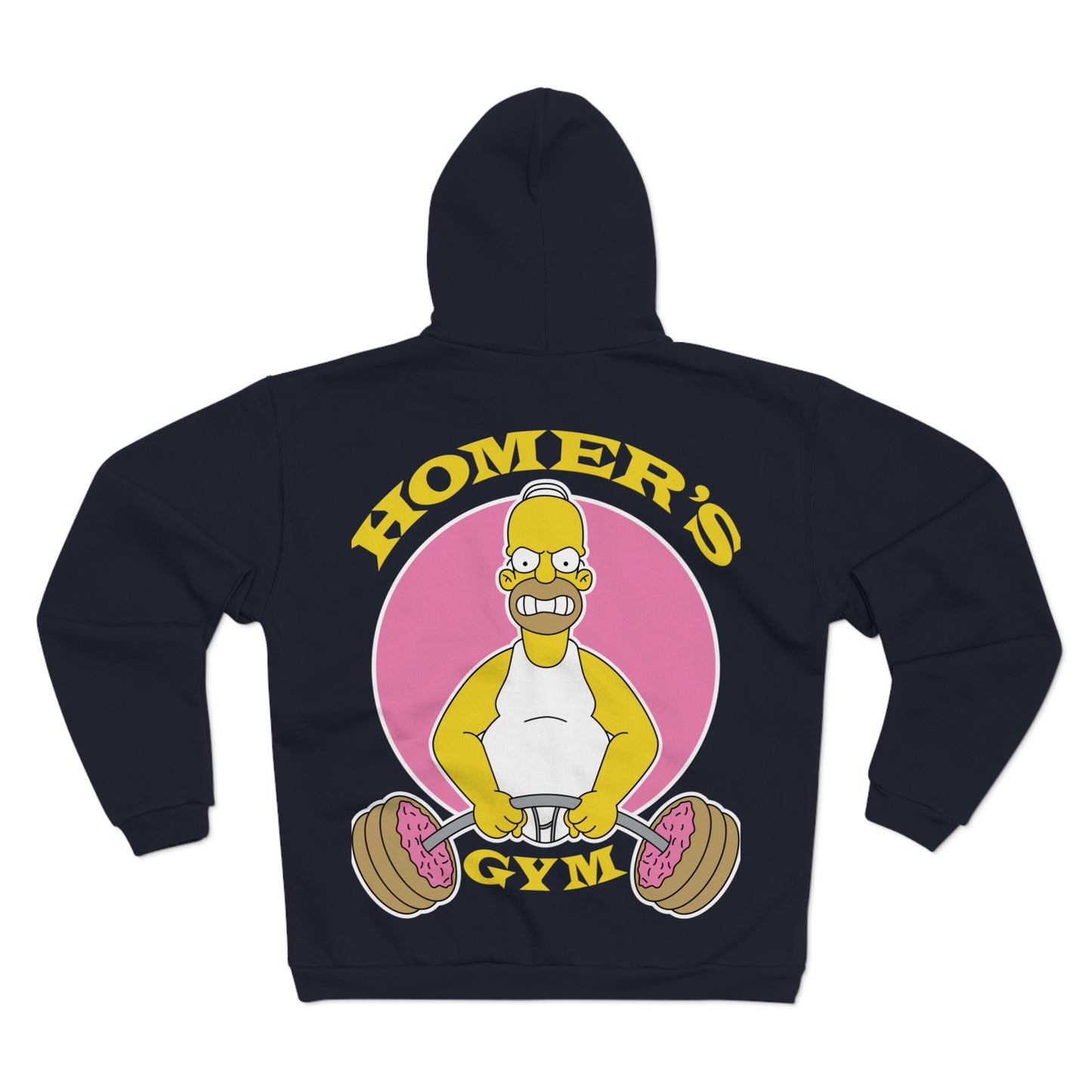Homer's Gym Unisex Hooded Zip Sweatshirt - Fun Fitness Apparel