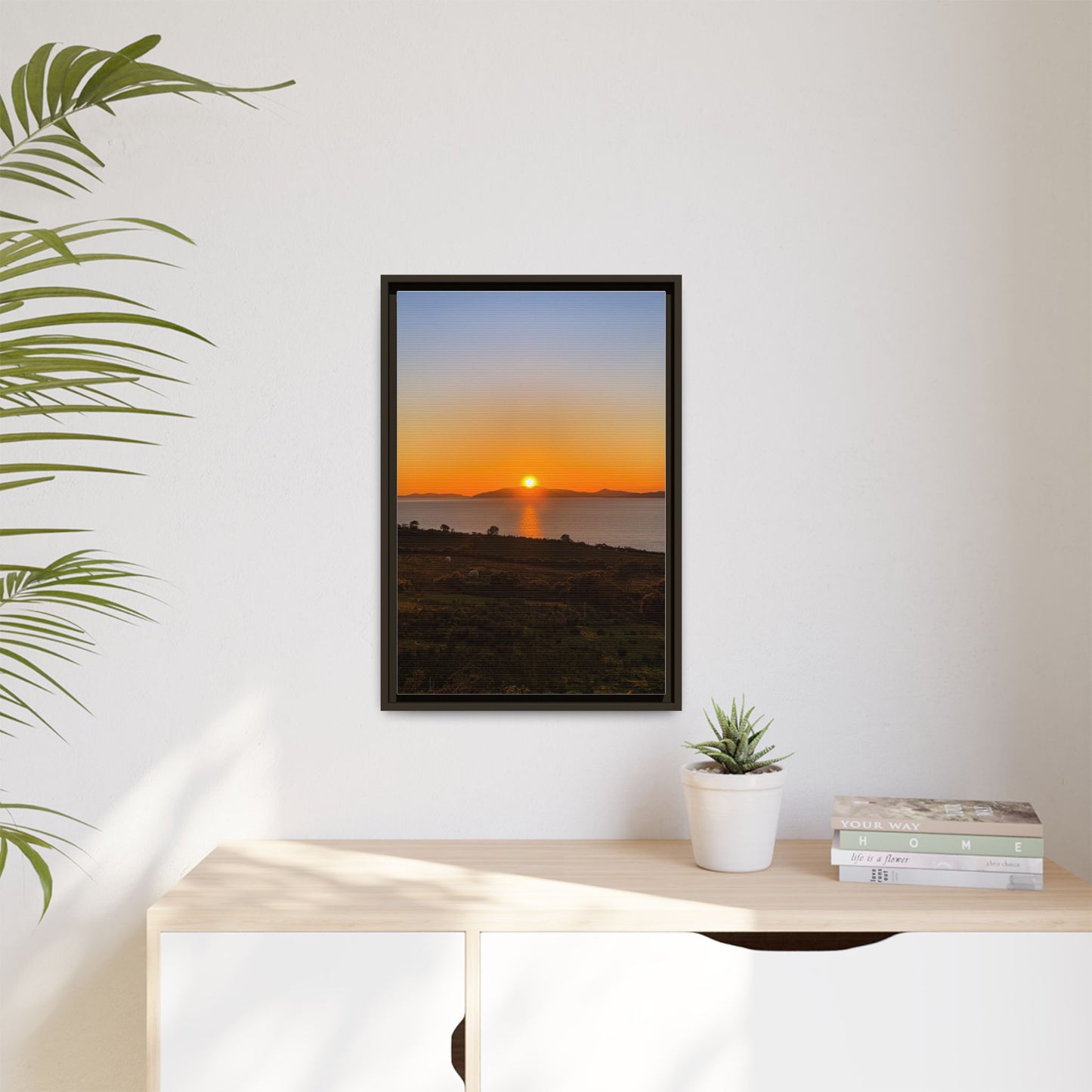 Sunset Ring Of Kerry Matte Canvas, Framed (Multi-color)