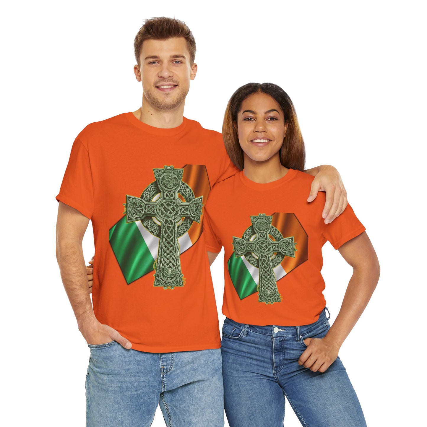 Celtic Cross Unisex Heavy Cotton Tee