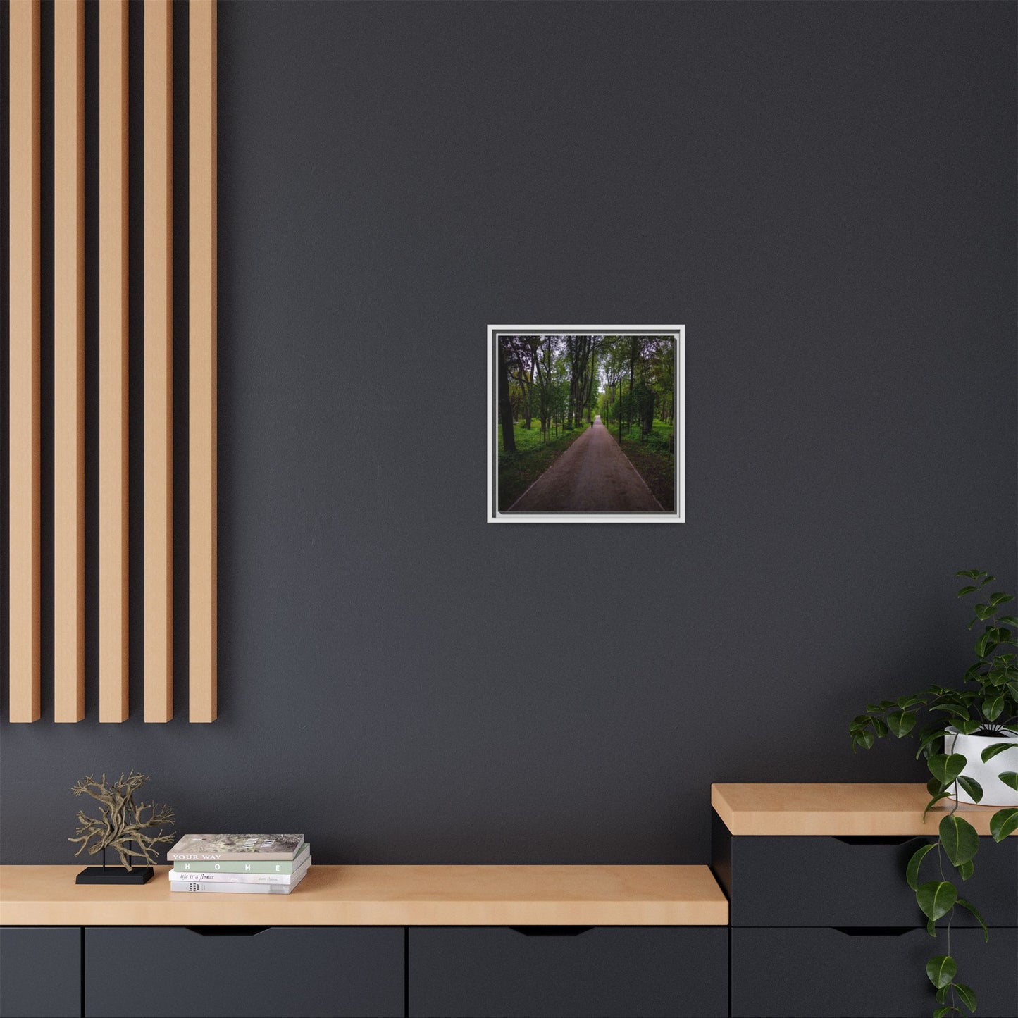 Zagares Park Matte Canvas, Framed (Multi-color)