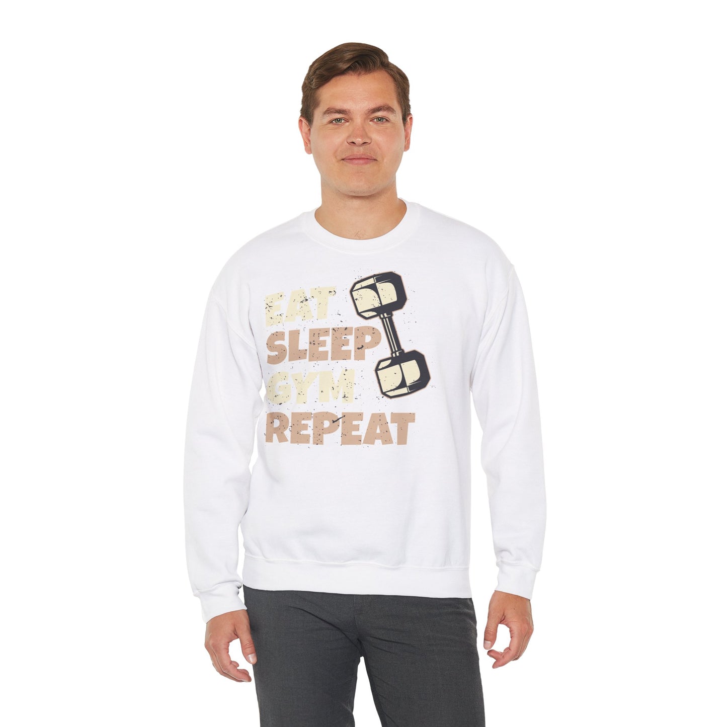 'Eat Sleep Gym Repeat' Unisex Heavy Blend™ Crewneck Sweatshirt