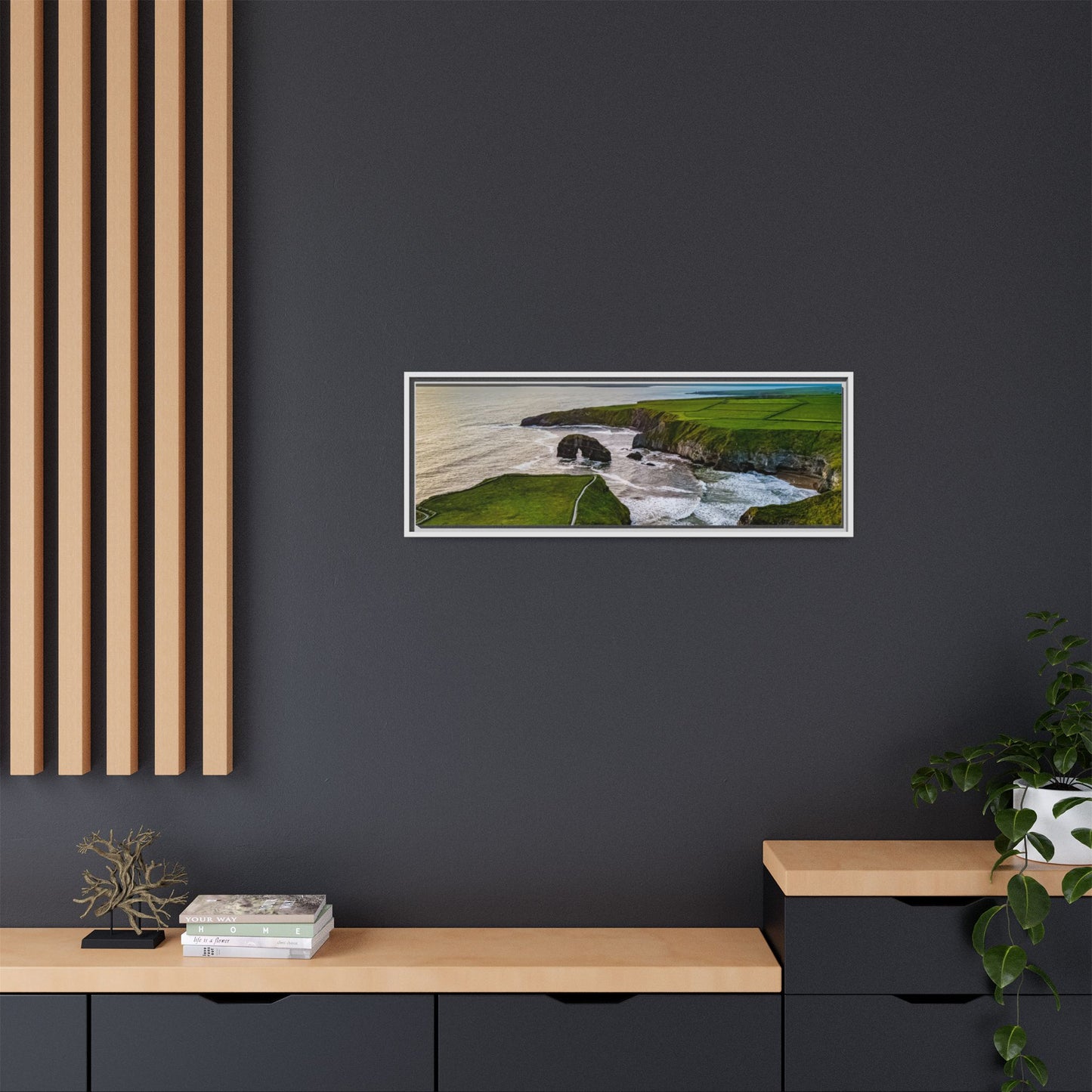 Virgin Rock Matte Canvas, Framed (Multi-color)
