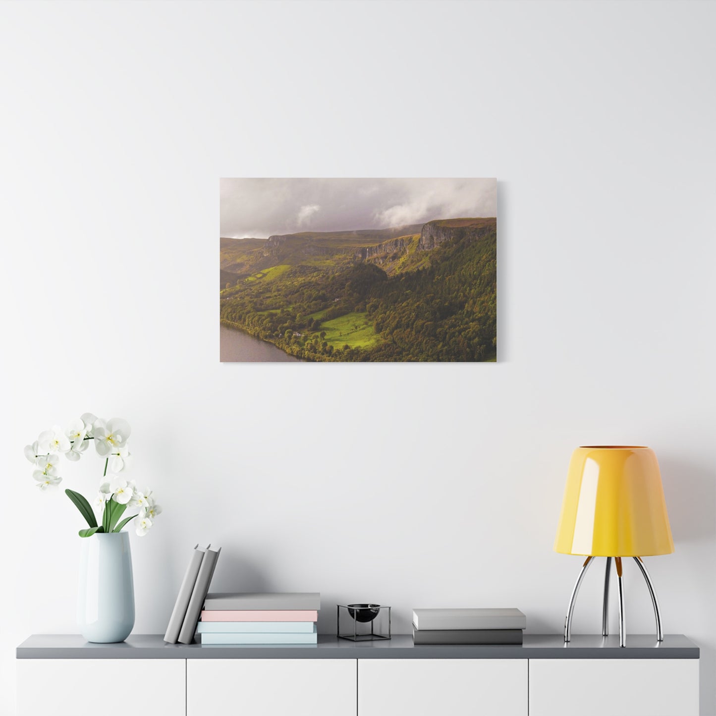 Sruth in Aghadh an Aird or The devil's Chimney Matte Canvas, Stretched, 1.25"
