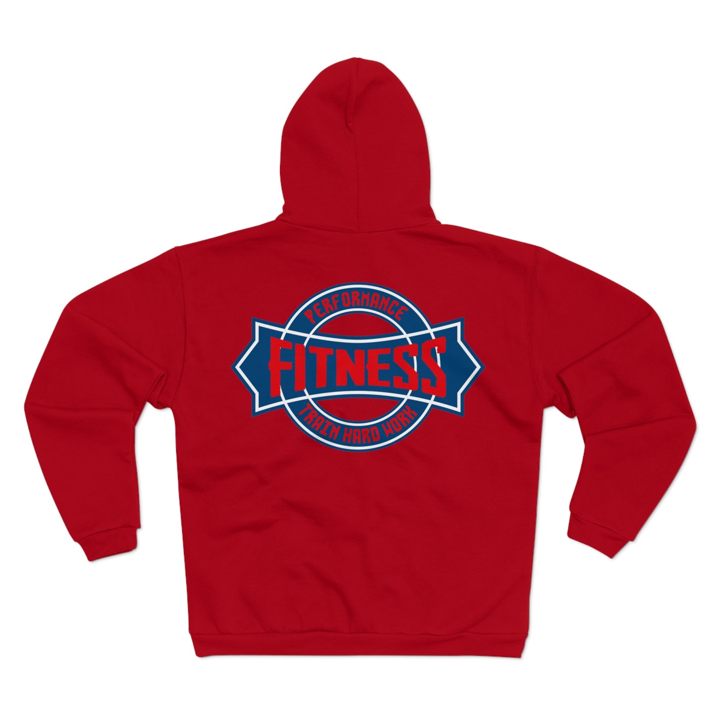 Fitness Performance Unisex Hooded Zip Sweatshirt