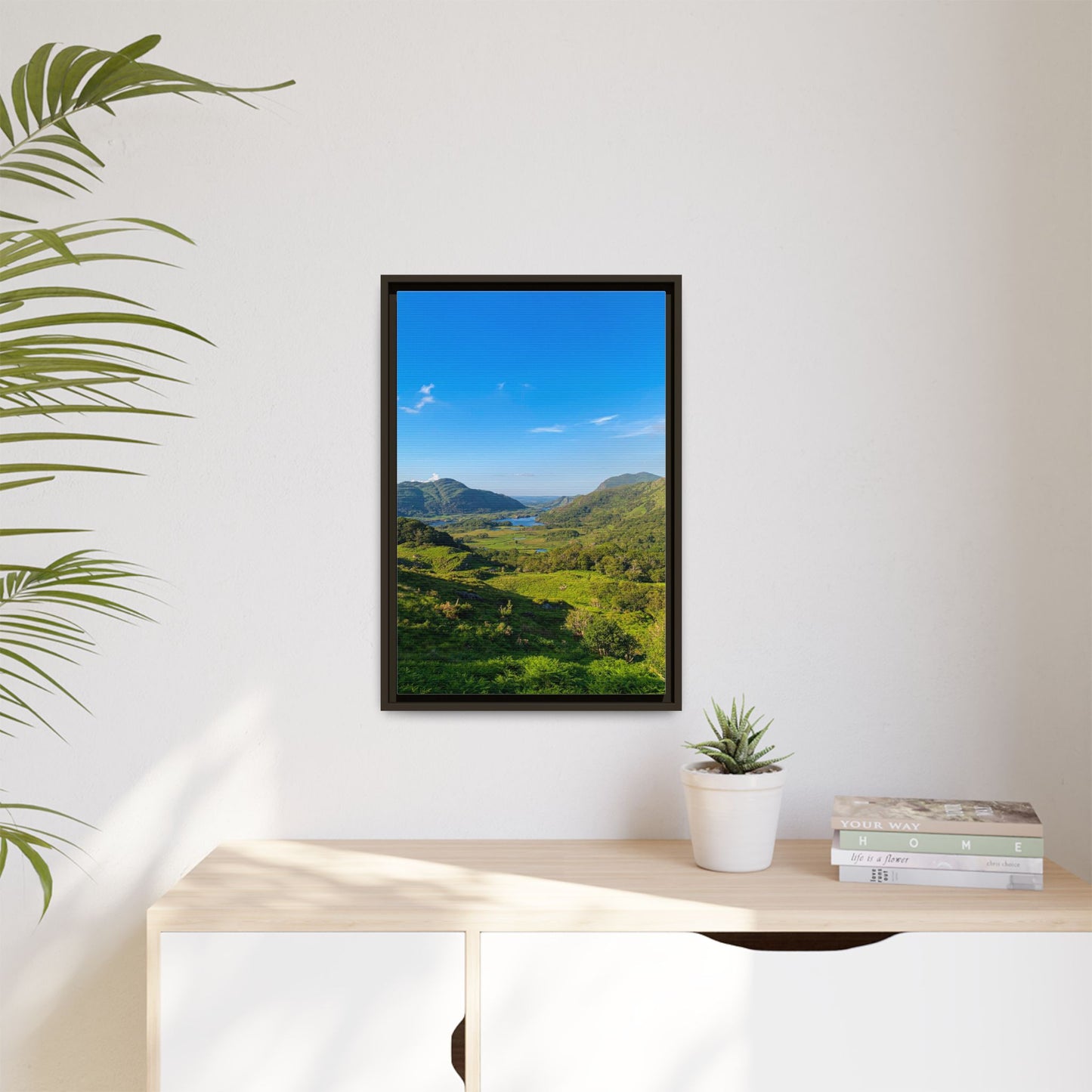 Beautiful Ladies View Matte Canvas, Framed (Multi-color)