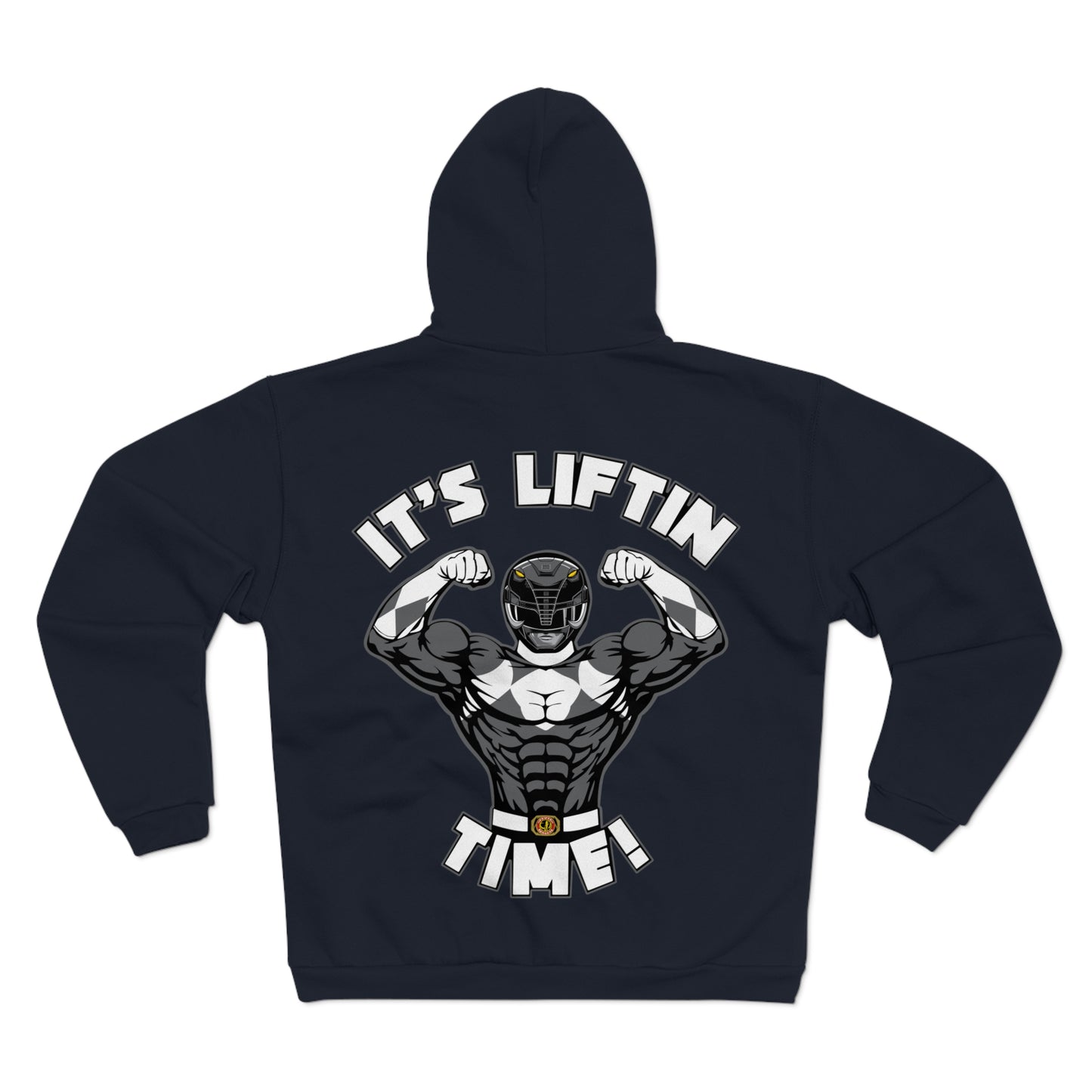 It's Liftin' Time Unisex Hooded Zip Sweatshirt- Motivational Gym Hoodie for Fitness Enthusiasts