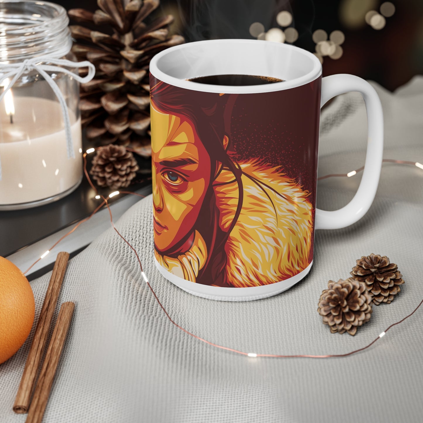 Fierce Portrait Ceramic Coffee Mug - 11oz & 15oz Options