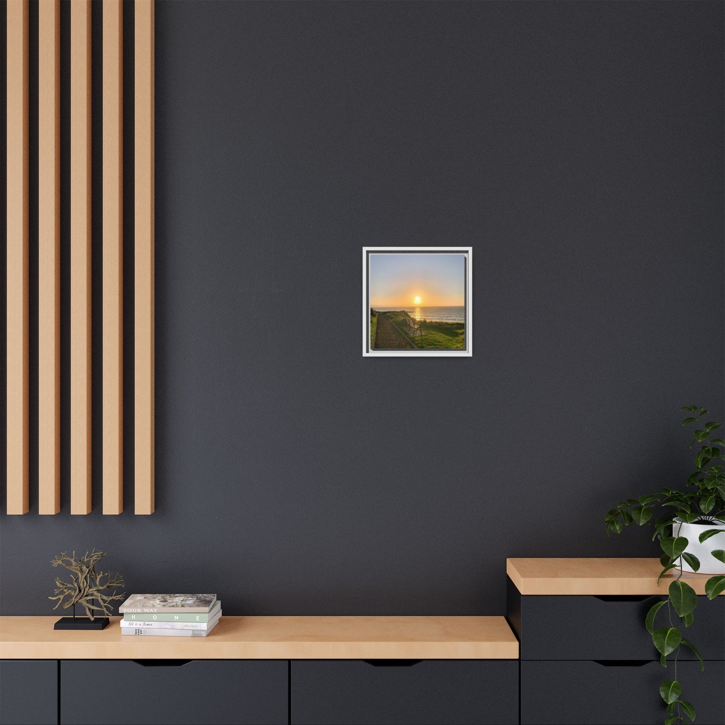Sunset in Ballybunion 2 Matte Canvas, Framed (Multi-color)