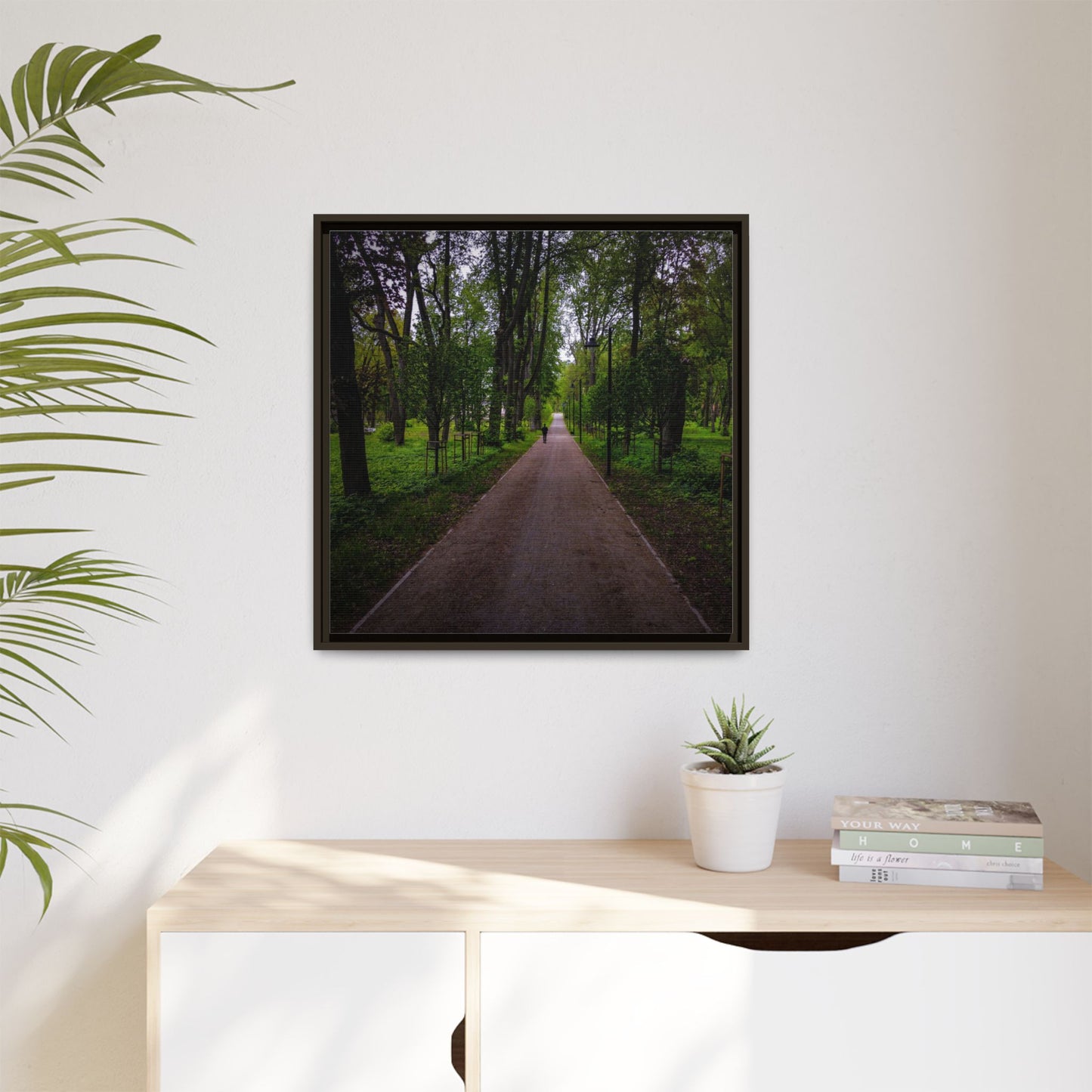 Zagares Park Matte Canvas, Framed (Multi-color)