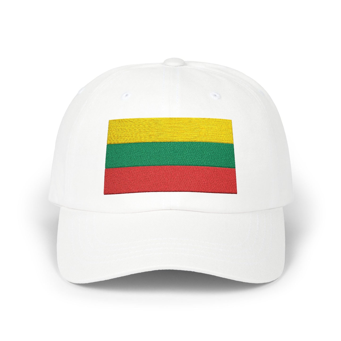 Lithuania Flag Embroidered Classic Dad Cap - Stylish Cotton Hat for Men