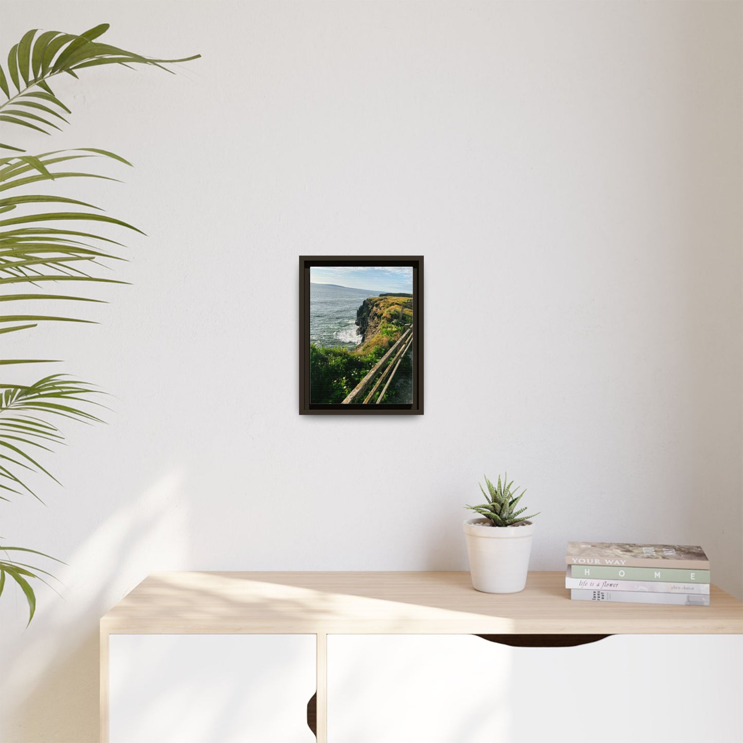 Ballybunion Cliff Walk Matte Canvas, Framed (Multi-color)