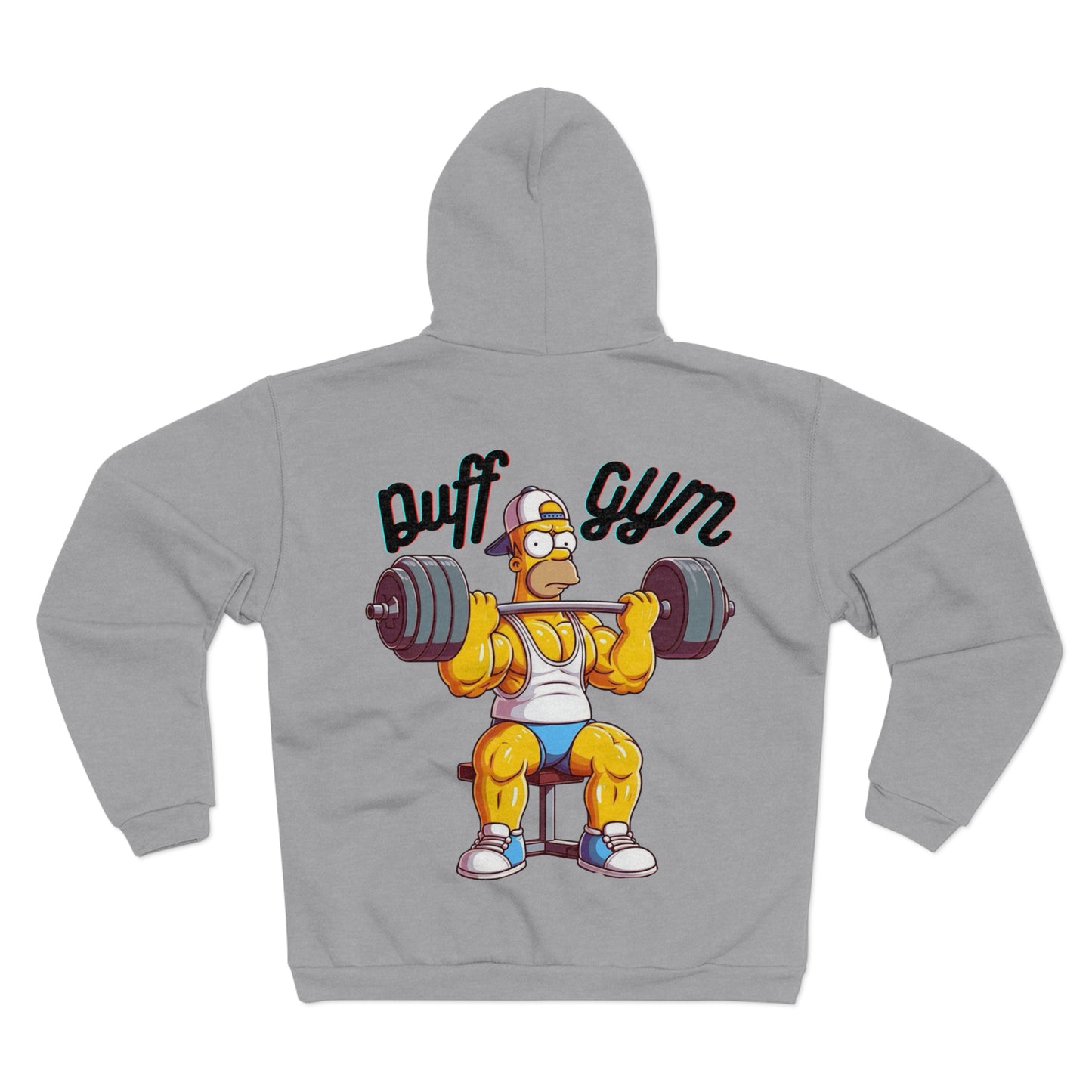 Puff Gym Unisex Hooded Zip Sweatshirt - Fitness Enthusiast Hoodie
