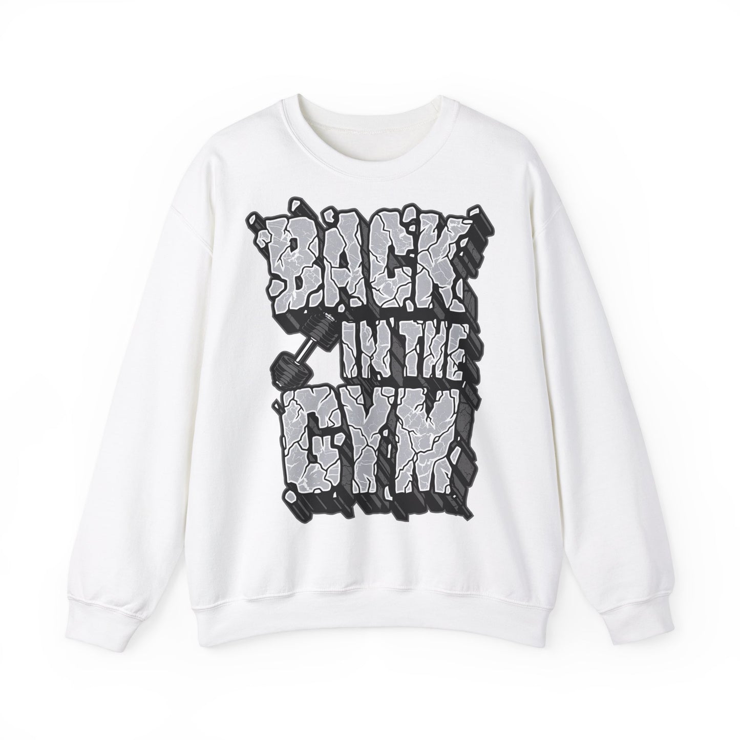 Back in the Gym Unisex Heavy Blend™ Crewneck Sweatshirt - Casual Fitness Wear for Workout Enthusiasts