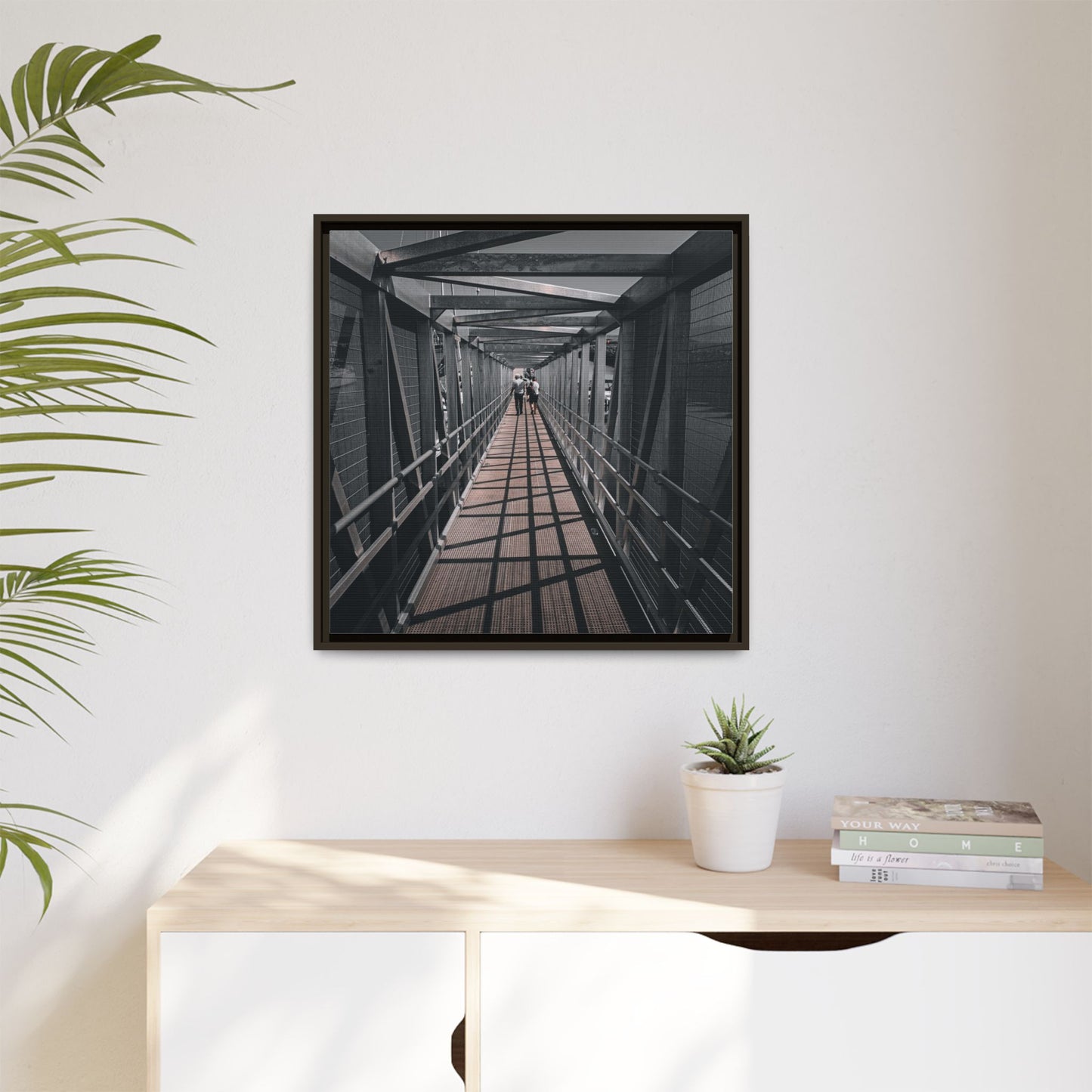 Dingle Pier Matte Canvas, Framed (Multi-color)